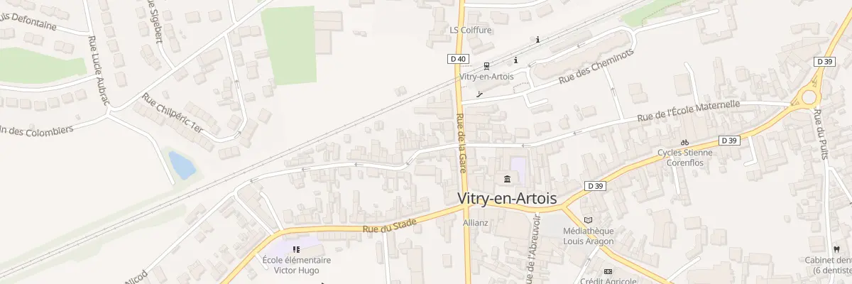 Plan du 4 Rue Jeanne Nicod à Vitry-en-Artois