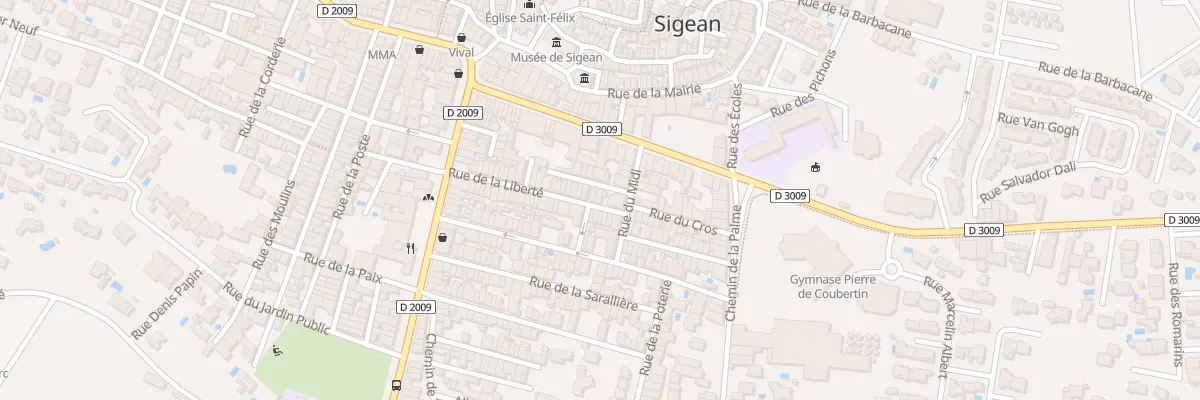 Plan du 39 Rue de la Liberte à Sigean