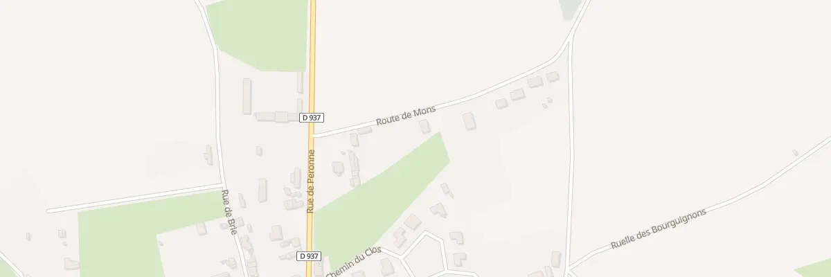 Plan du 8 Rte de Mons à Athies