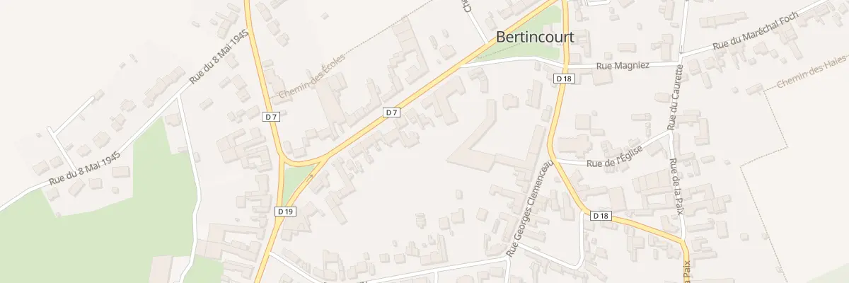 Plan du 9 Rue Raymond Poincaré à Bertincourt