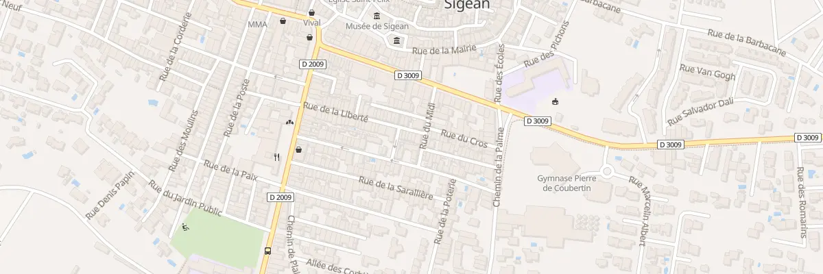 Plan du 40 Rue de la Liberte à Sigean