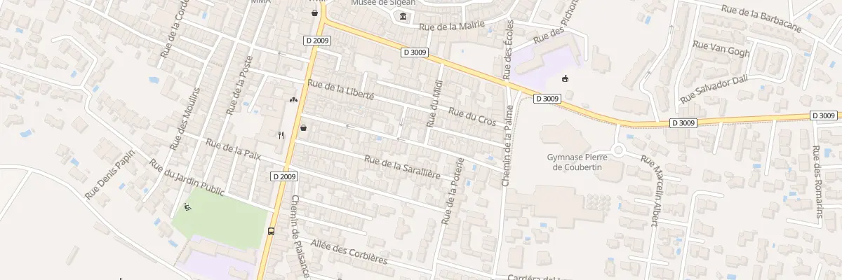 Plan du 18 Rue du Midi à Sigean