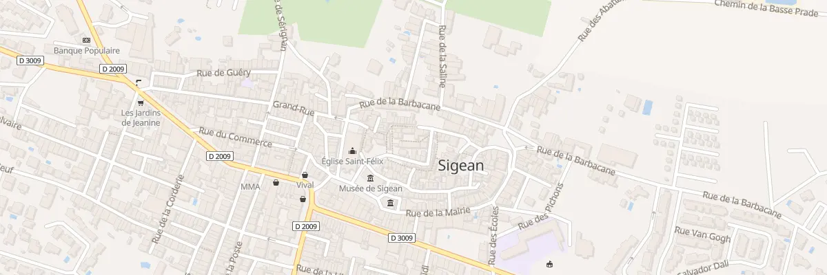 Plan du 25 Rue du Chateau à Sigean