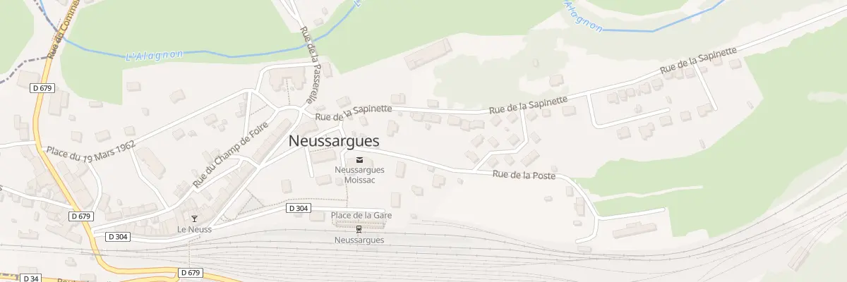 Plan du 6 Rue de la Sapinette à Neussargues-Moissac