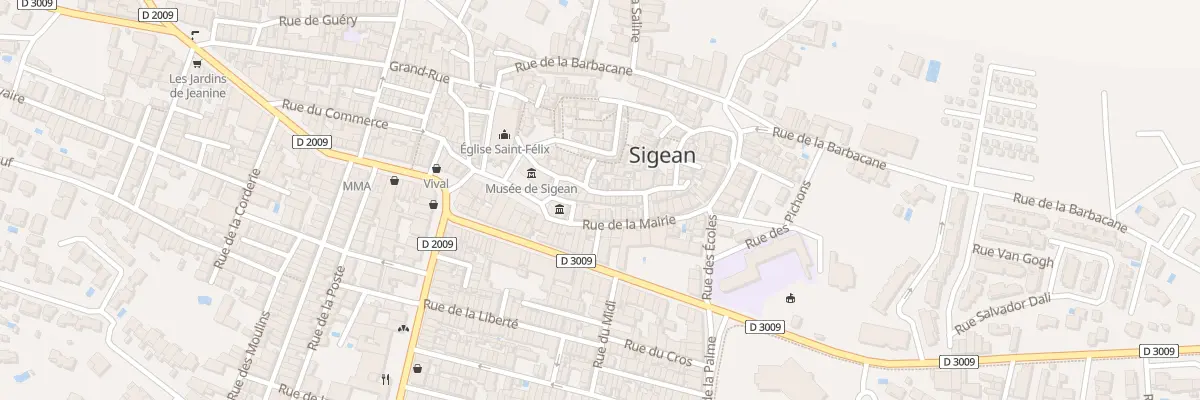 Plan du 16 Rue des Remparts à Sigean