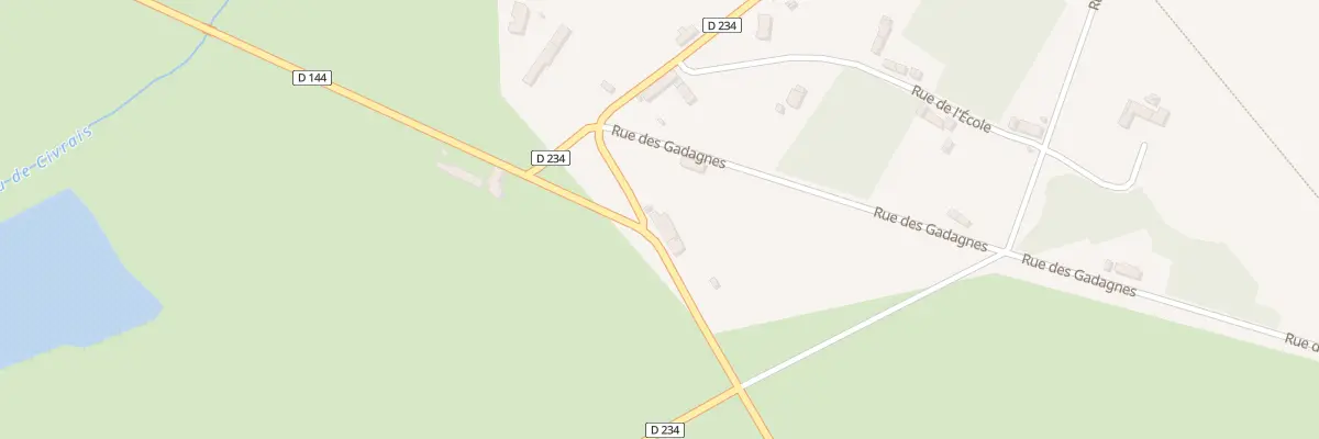 Plan du 1 Rte de Franchesse à Pouzy-Mésangy
