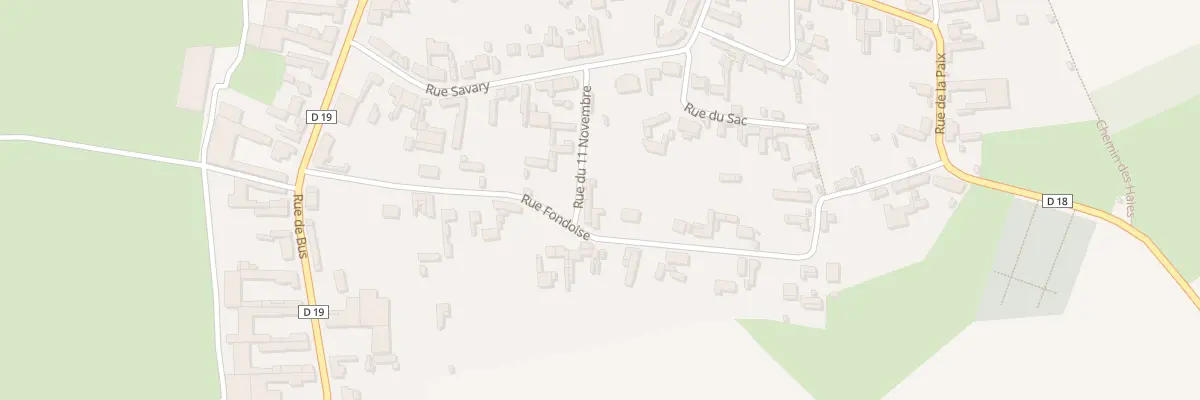 Plan du 7 Rue Fondoise à Bertincourt