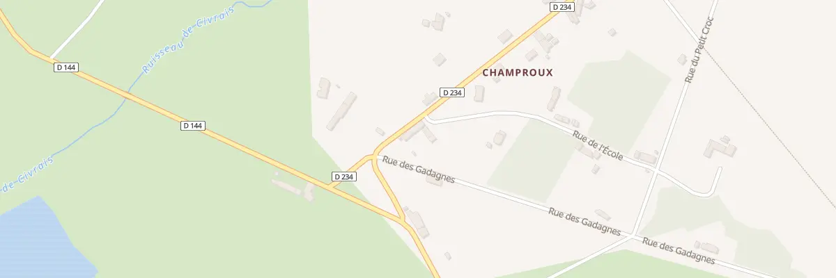 Plan du 1 Rue de l’École à Pouzy-Mésangy
