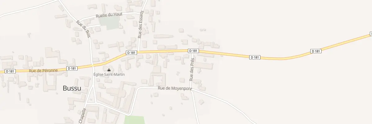 Plan du 20 Rue de Driencourt à Bussu
