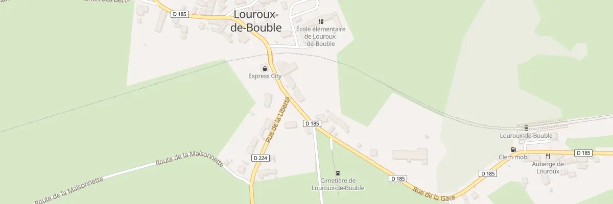 Plan du 7 Pl du Monument à Louroux-de-Bouble