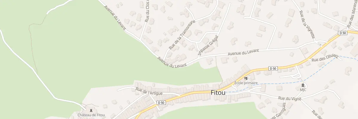 Plan du 15 Av du Levant à Fitou