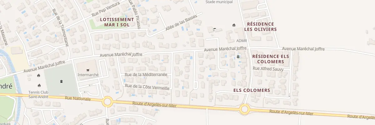 Plan du 1 Rue Madeloc à Saint-André