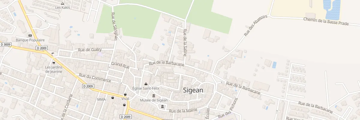Plan du 1 Rue de la Saline à Sigean