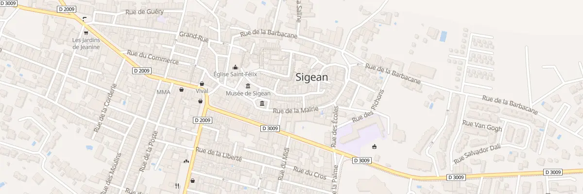 Plan du 24 Rue des Remparts à Sigean