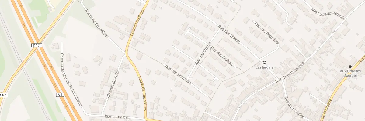Plan du 1 Rue des Aubepines à Dourges