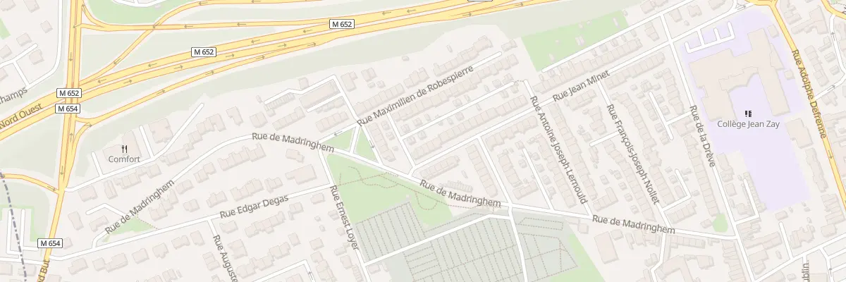 Plan du 68 Rue Jean Minet à Lille