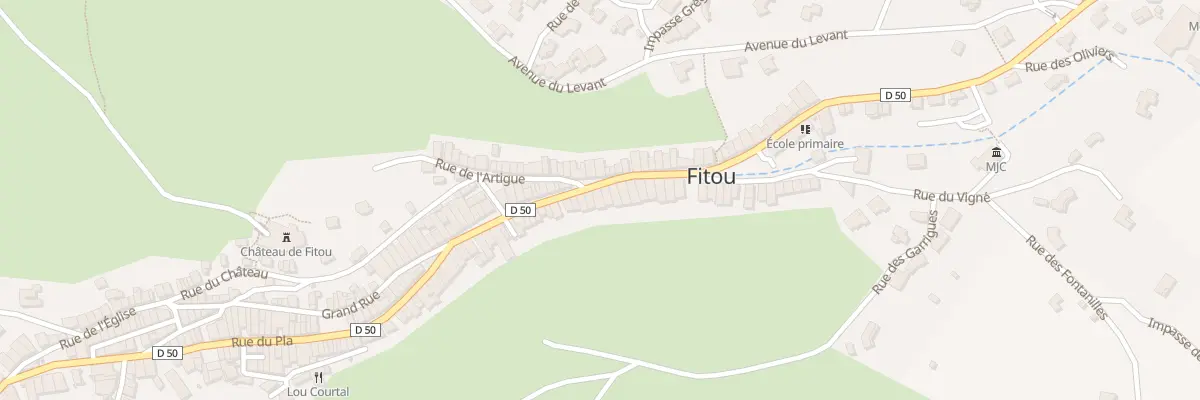 Plan du 30 Av de la Mairie à Fitou