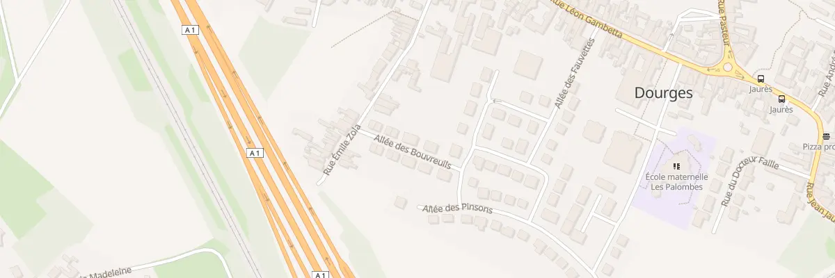 Plan du 6 All des Bouvreuils à Dourges