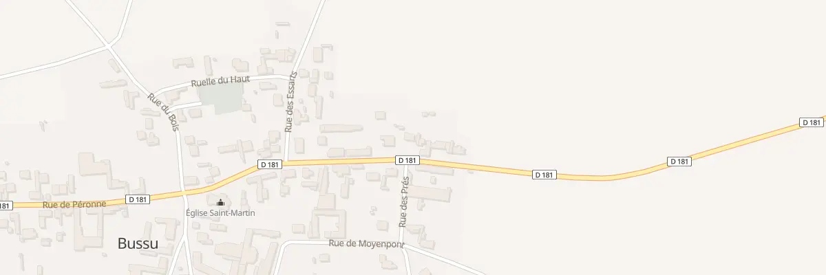 Plan du 25 Rue de Driencourt à Bussu