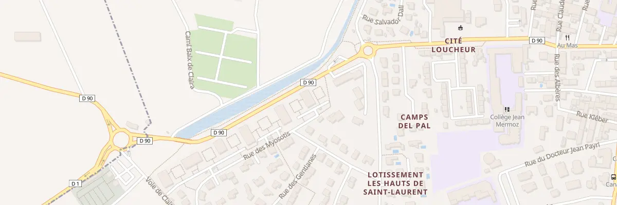 Plan du 2 Rue des Myosotis à Saint-Laurent-de-la-Salanque