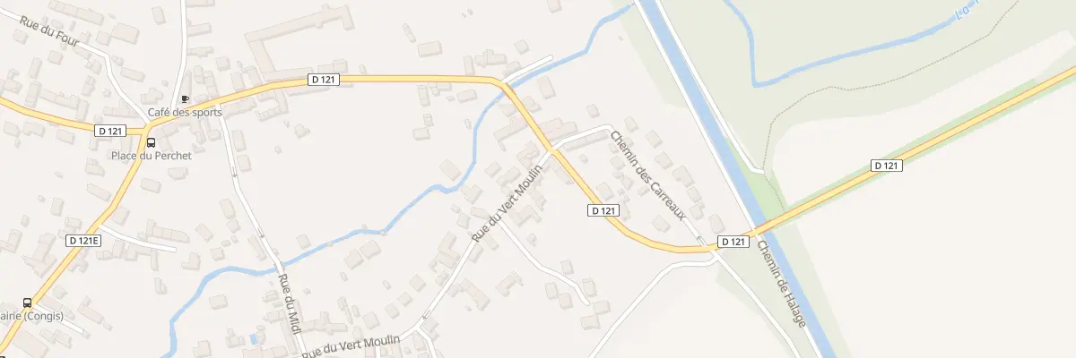 Plan du 100 Rue du Vert Moulin à Congis-sur-Thérouanne