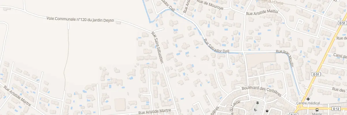 Plan du 40 Rue Saint Sebastien à Villelongue-de-la-Salanque