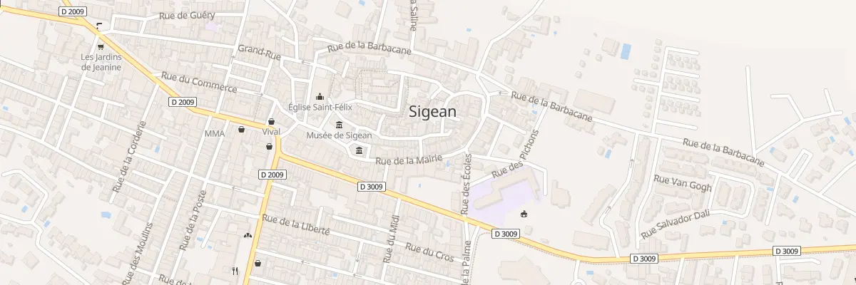 Plan du 32 Rue des Remparts à Sigean