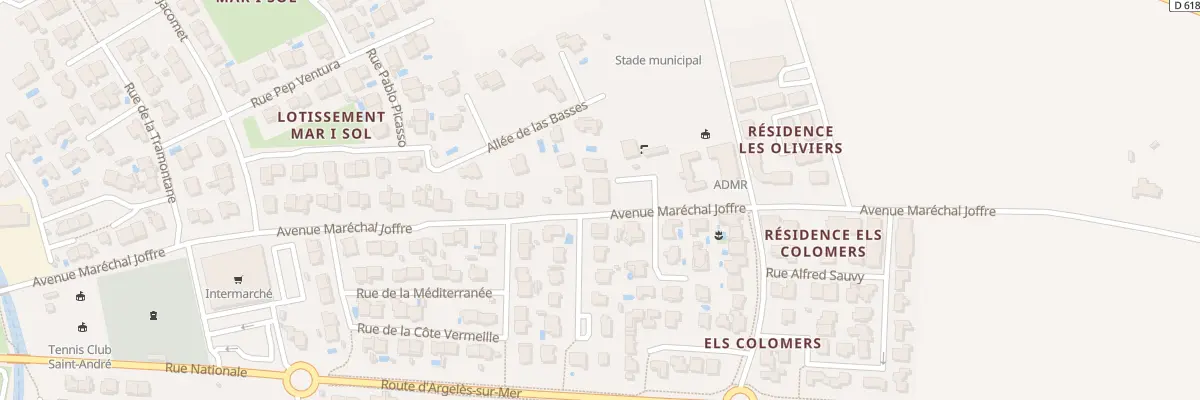 Plan du 30T Av Mal Joffre à Saint-André