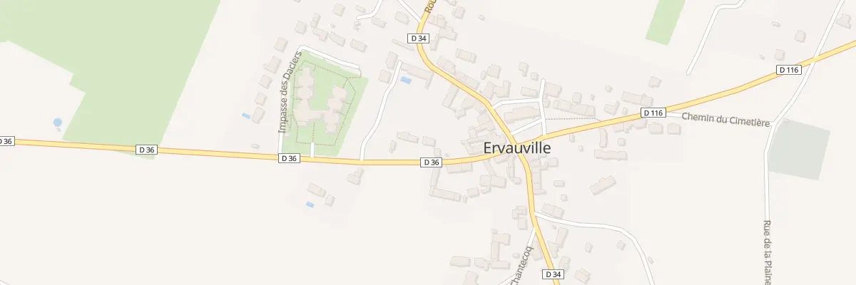Plan du 8 Rte de Mérinville à Ervauville