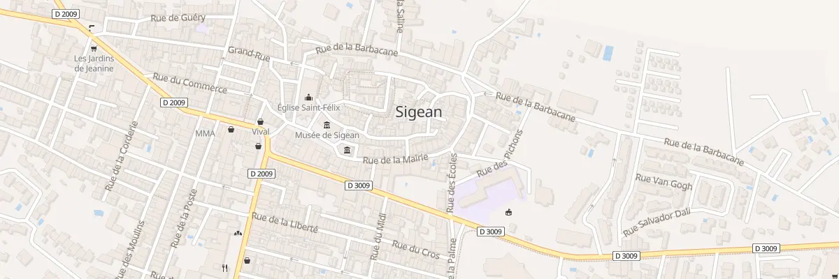 Plan du 34 Rue des Remparts à Sigean