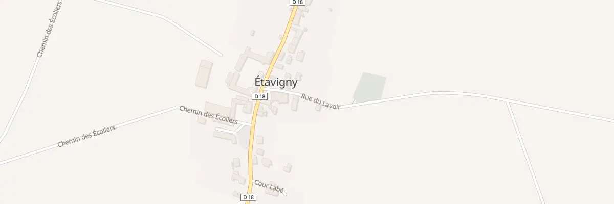 Plan du 1 Rue du Lavoir à Étavigny