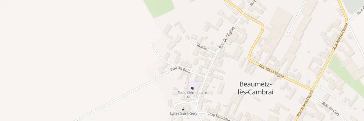 Plan du 4 Rue du Bois à Beaumetz-lès-Cambrai