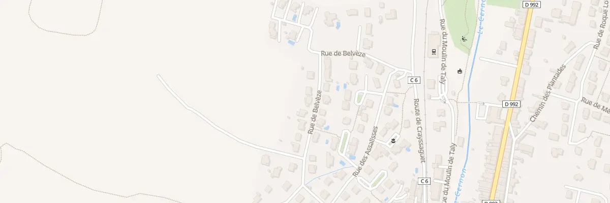 Plan du 21 Rue du Belveze à Saint-Georges-de-Luzençon