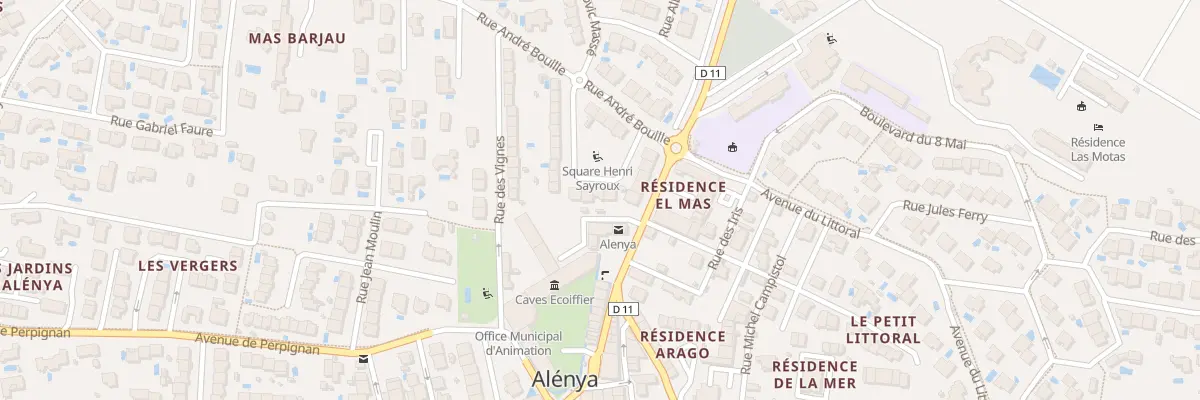 Plan du 2 Av des Roses à Alénya