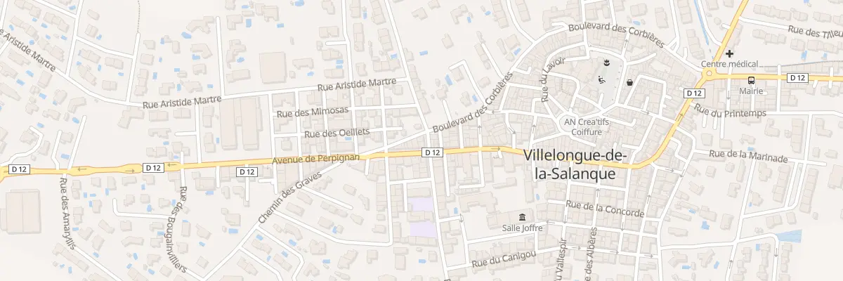 Plan du 3 Rue St Sebastien à Villelongue-de-la-Salanque