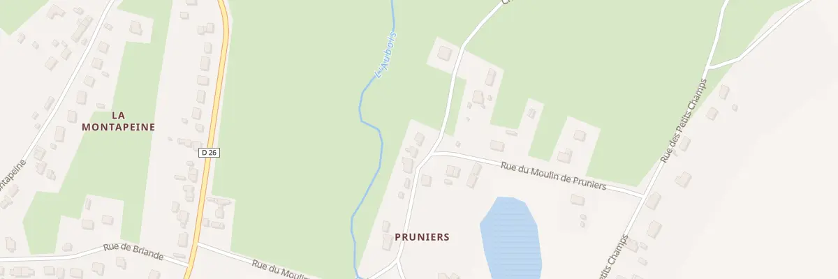 Plan du 7 Rue du Moulin de Pruniers à Jouet-sur-l’Aubois