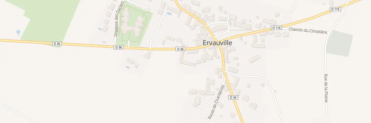 Plan du 5 Rte de Mérinville à Ervauville