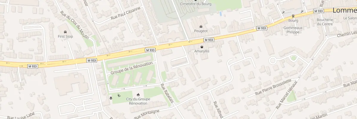 Plan du 875 Av de Dunkerque Lomme à Lille
