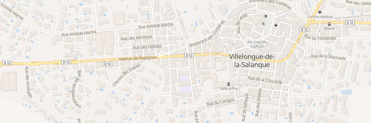 Plan du 3 Rue Jules Ferry à Villelongue-de-la-Salanque