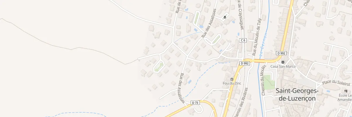 Plan du 1 Rue du Belveze à Saint-Georges-de-Luzençon