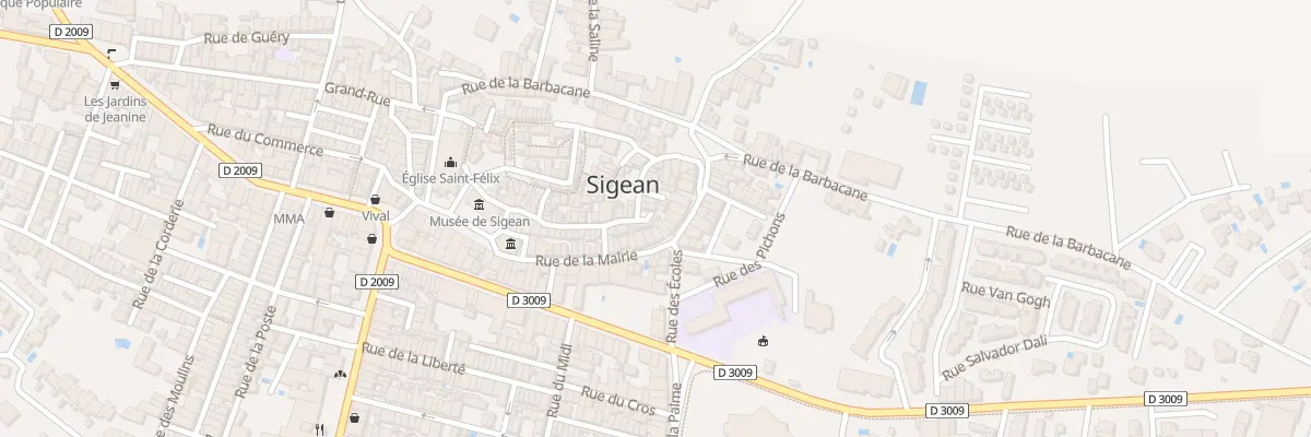 Plan du 40 Rue des Remparts à Sigean