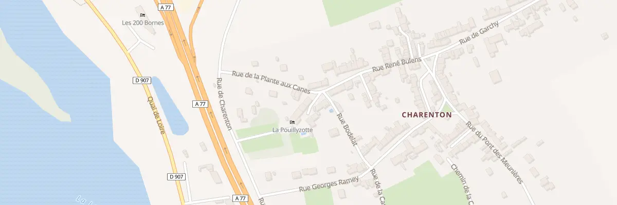 Plan du 1115 Charenton à Pouilly-sur-Loire