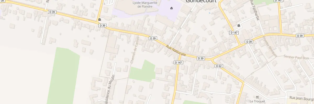 Plan du 117 Rue Nationale à Gondecourt