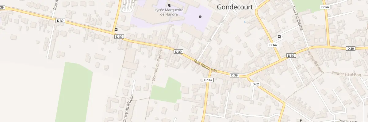 Plan du 119 Rue Nationale à Gondecourt