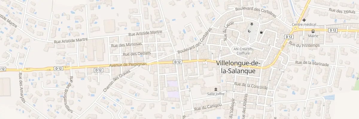 Plan du 71 Av de Perpignan à Villelongue-de-la-Salanque
