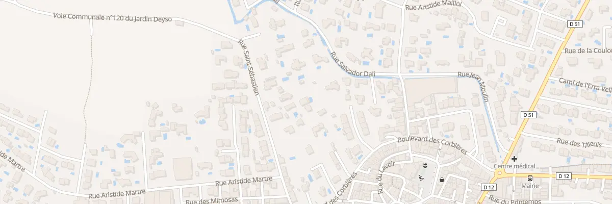 Plan du 5001 Rue St Sebastien à Villelongue-de-la-Salanque