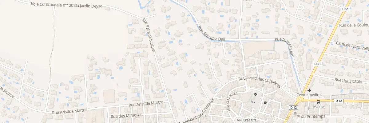 Plan du 32B Rue Saint Sebastien à Villelongue-de-la-Salanque