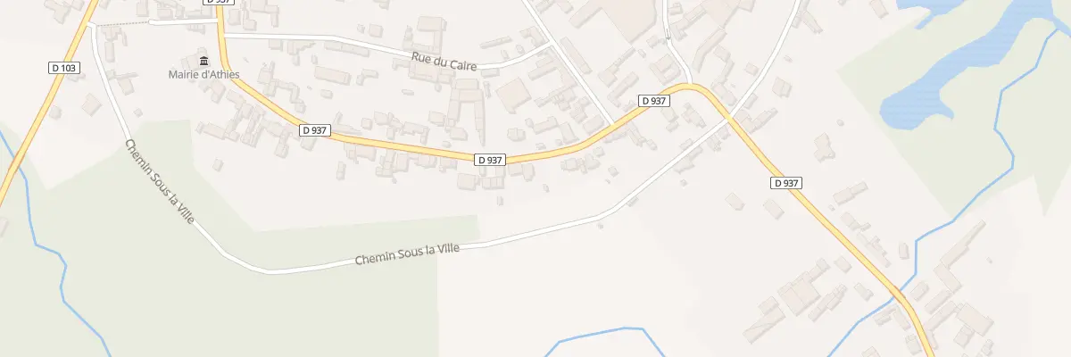 Plan du 46 Rue du Dessous à Athies