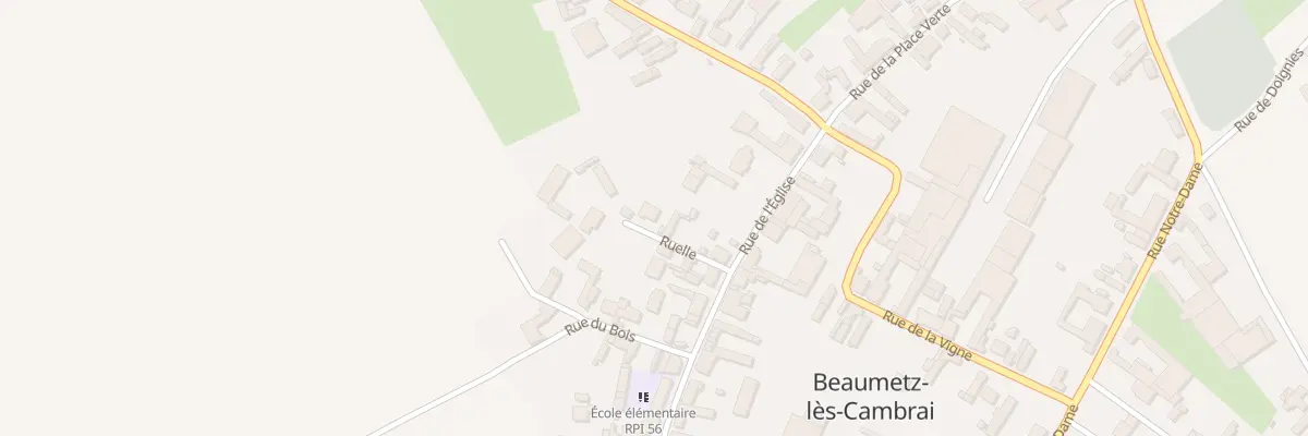 Plan du 19B Rue de l’Eglise à Beaumetz-lès-Cambrai