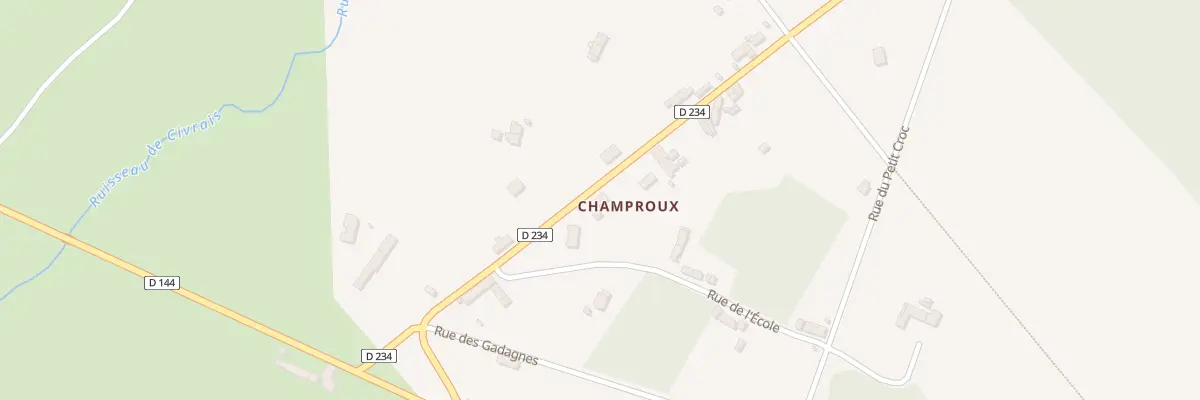 Plan du 5228 Bruyere des Pras à Pouzy-Mésangy